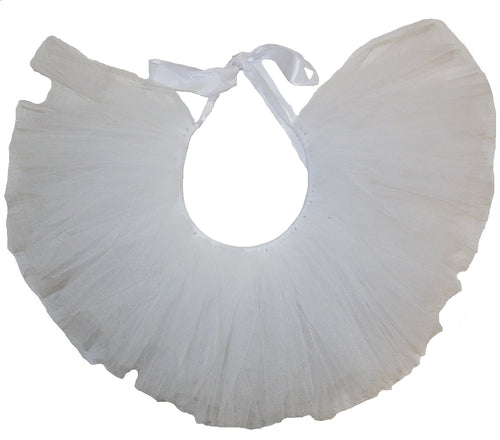 Handcrafted White Tulle Tutu for Pets