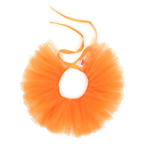 Handcrafted Orange Tulle Tutu for Pets