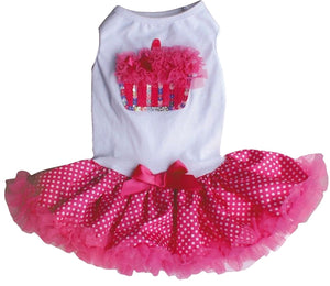 Hot Pink Cupcake Ruffle Petti Dress
