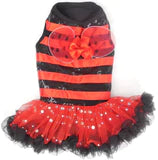 Pawpatu Red Lady Bug Costume Petti Dress for Pets