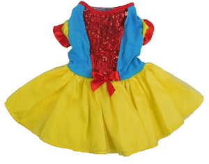 Pawpatu Yellow, Blue and Red Princess Dress for Dogs