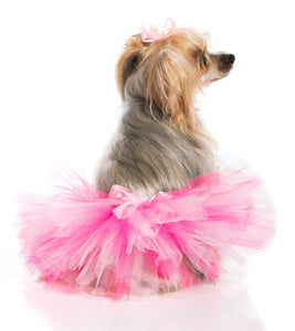 Handcrafted Pink and Hotpink Tulle Tutu for Pets