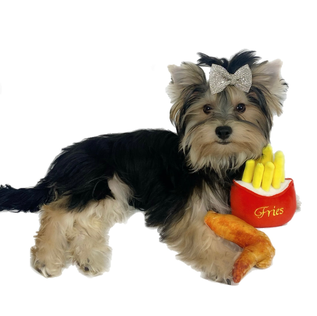 Pawpatu Chicken and Fries Squeaky Plush Toy